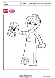 lego-disney-prensesleri boyama sayfaları